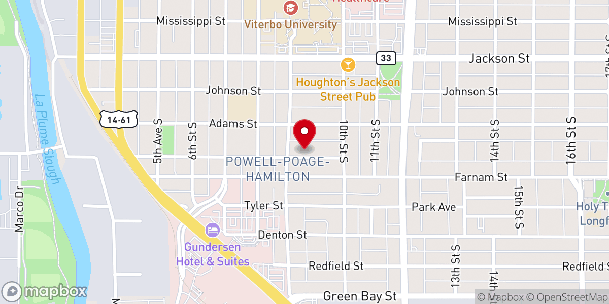 Map showing location of Place of Grace