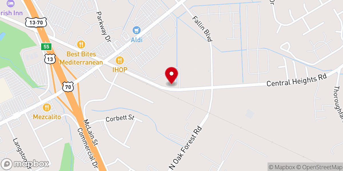 Map showing location of Anointed Vision Christian Church