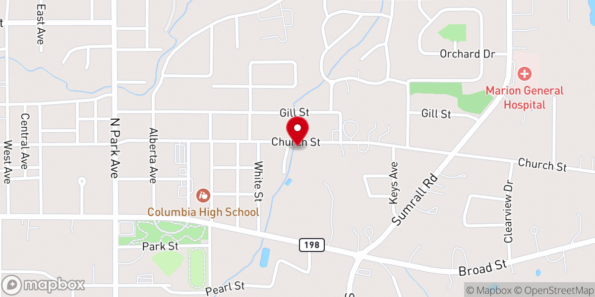 Map showing location of Saint Stephens Episcopal Church