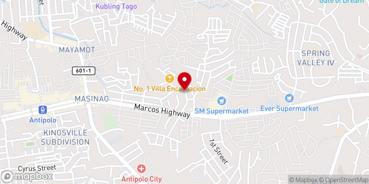 Map showing location of Diadem Baptist Bible Church