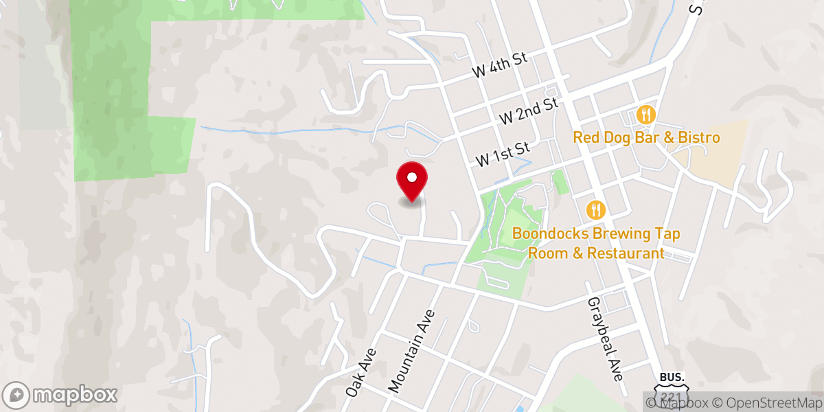 Map showing location of West Jefferson Church of Christ