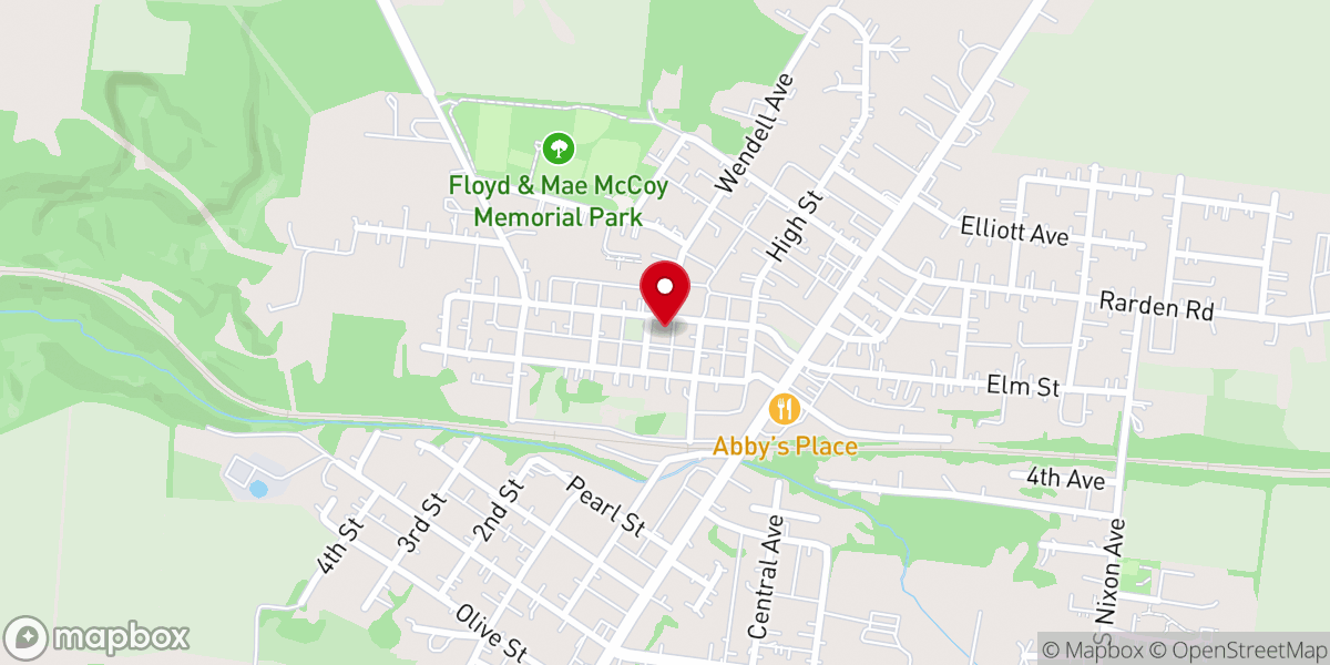 Map showing location of The Church at Peebles