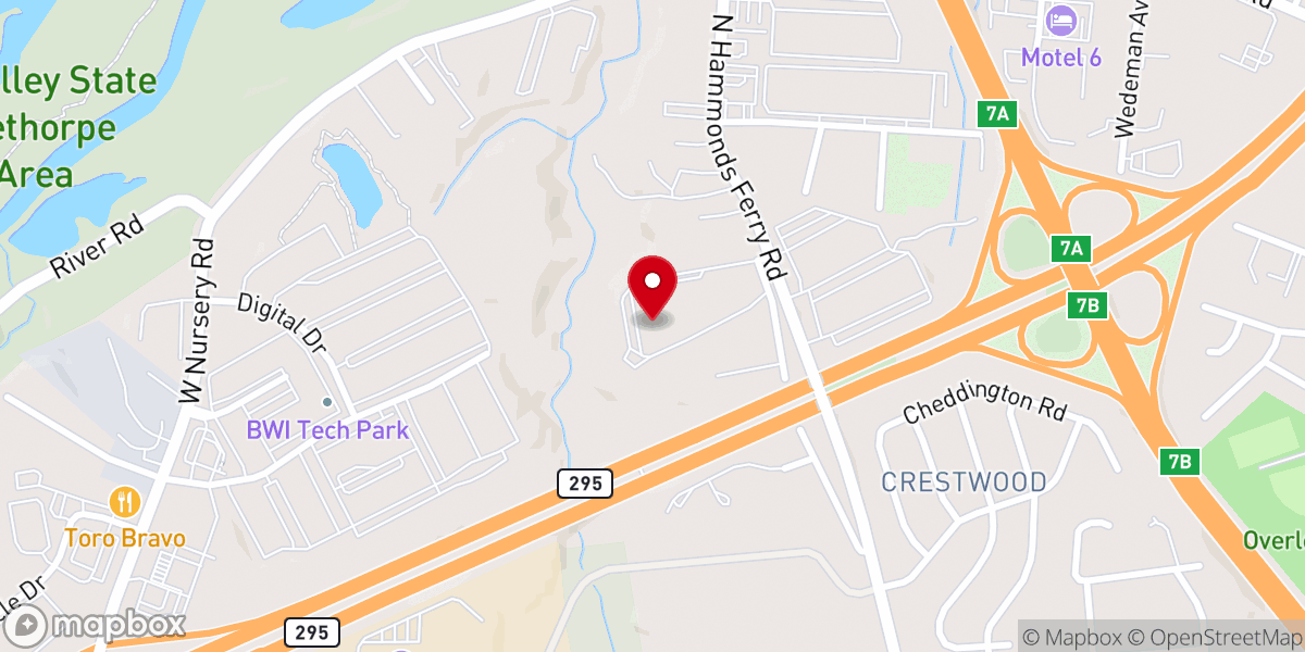 Map showing location of Oscar E Brown Ministries Inc