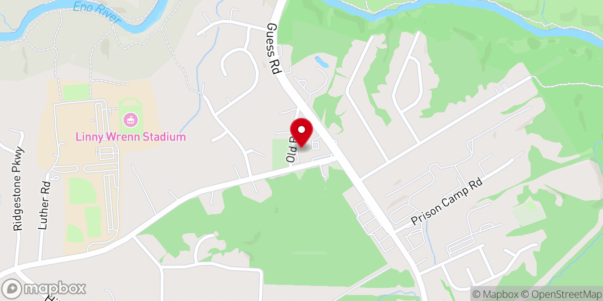 Map showing location of Rose of Sharon Baptist Church