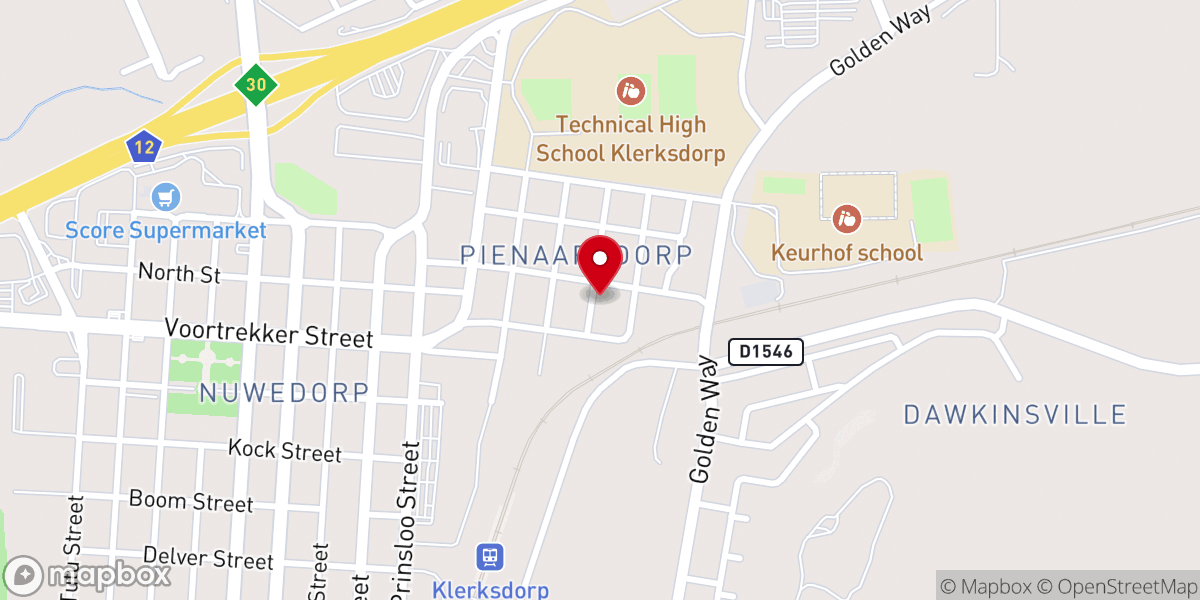 Map showing location of Anglican Church