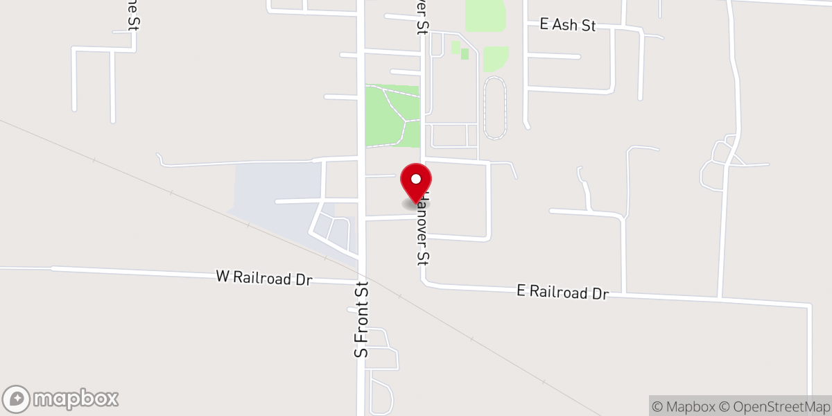 Map showing location of Immanuel Lutheran Church