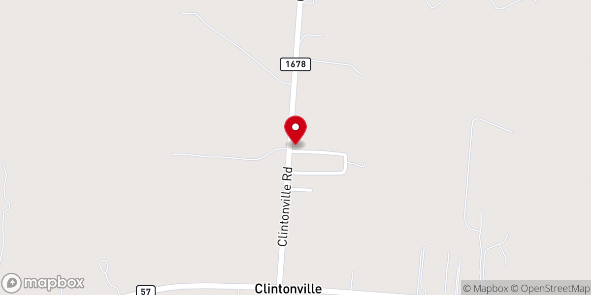 Map showing location of Pleasant Valley Baptist Church