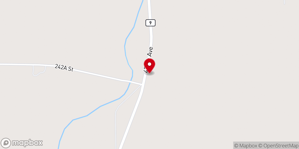 Map showing location of First Scandinavian Baptist Church