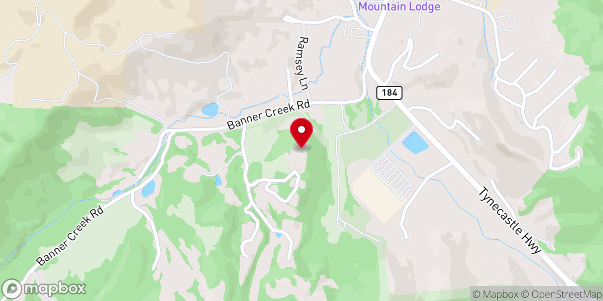 Map showing location of Banner Elk Christian Fellowship