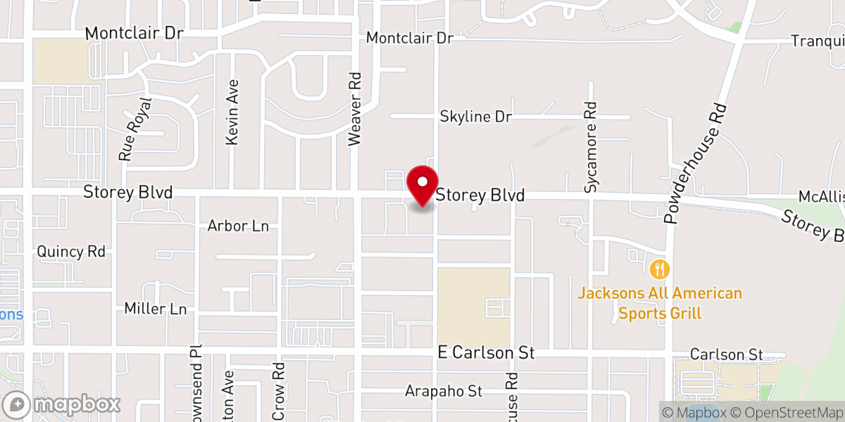 Map showing location of Cheyenne Seventh-day Adventist Church