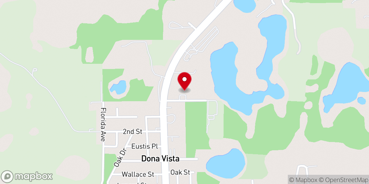 Map showing location of The Church at Whistling Pines