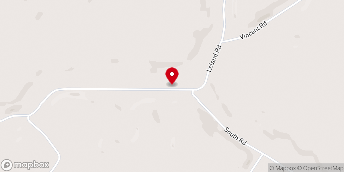 Map showing location of Leland Poineer Community Church