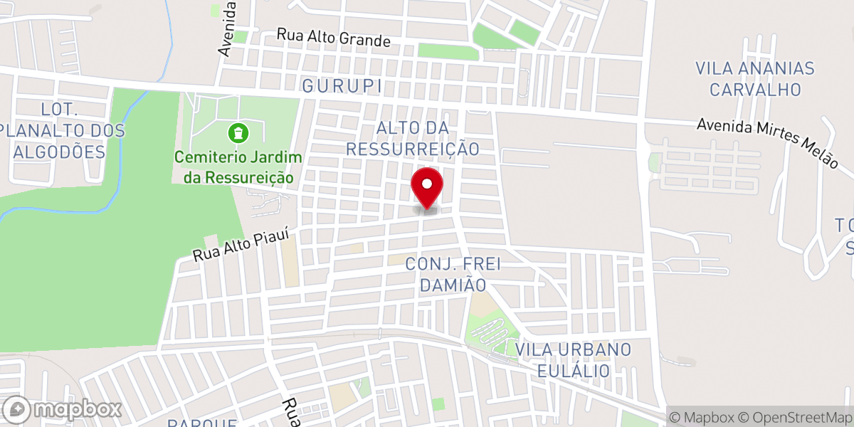 Map showing location of IEADAR SEDE- AD ALTO DA RESSURREIÇÃO