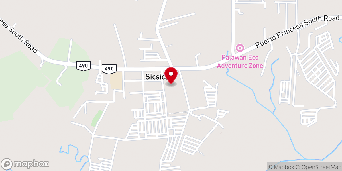 Map showing location of Simbahan ng Sicsican