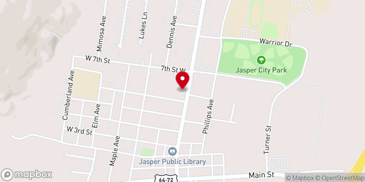 Map showing location of Wells Chapel United Methodist Church