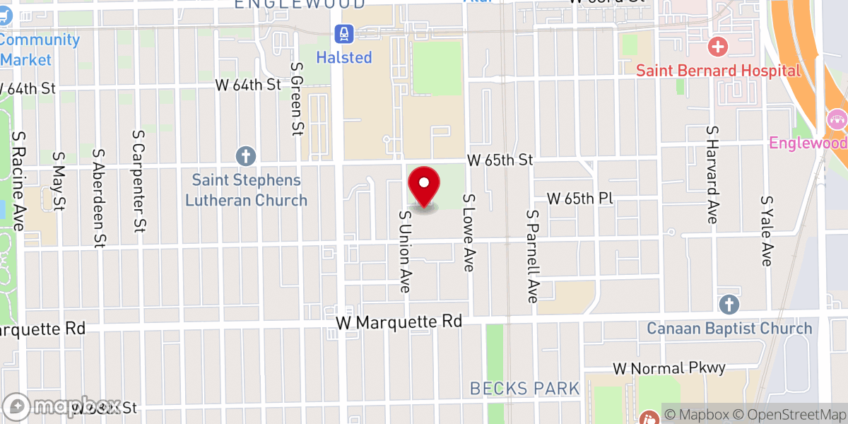 Map showing location of Holy David Missionary Baptist Church