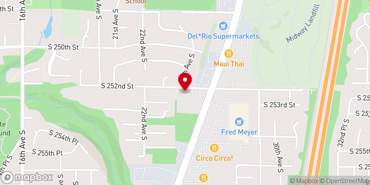 Map showing location of Ascend Church NW Español/English