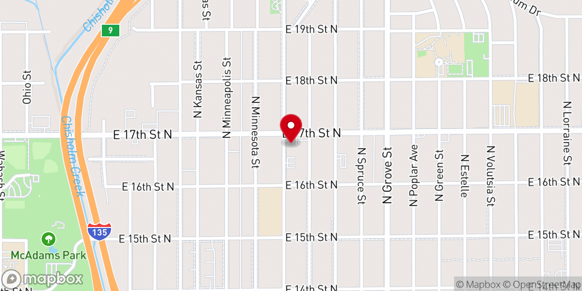 Map showing location of St Paul AME Church