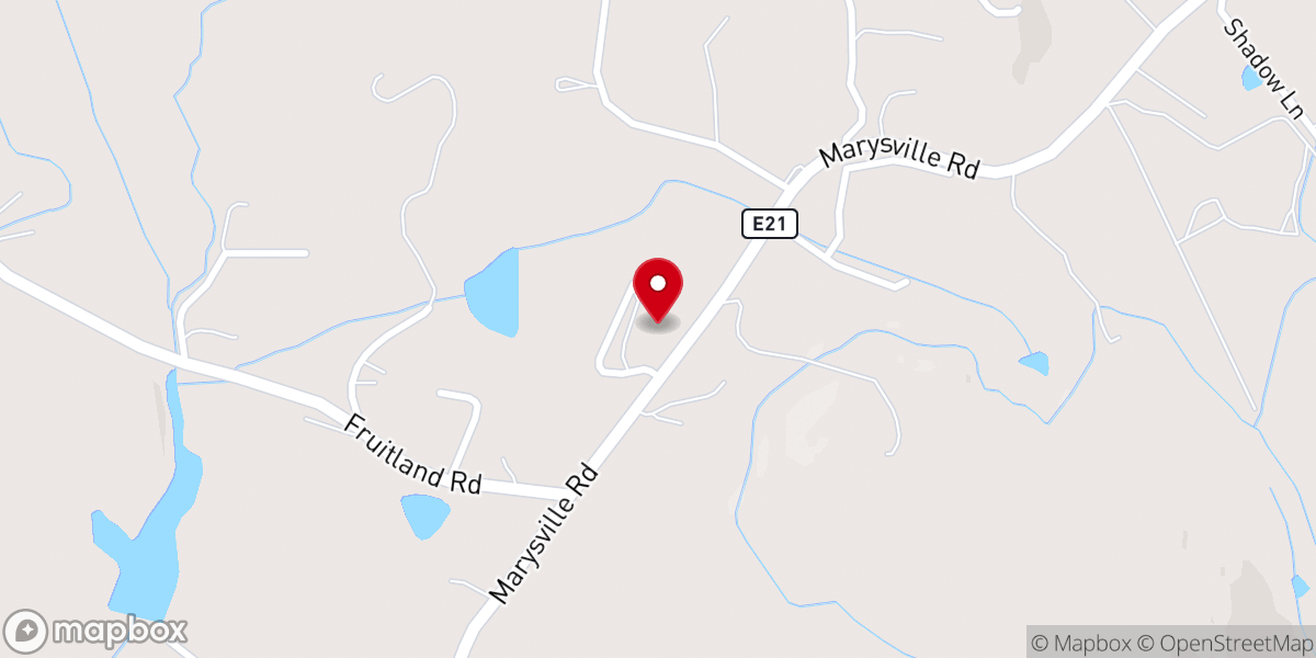 Map showing location of Calvary Foothills