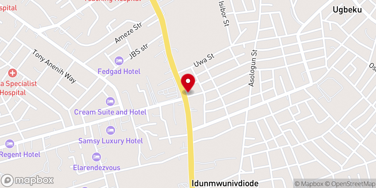 Map showing location of Simply Worship International Ministry