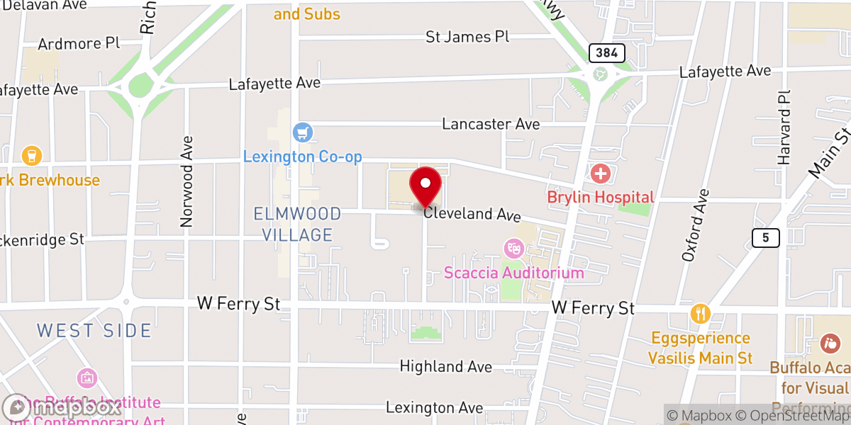 Map showing location of Creators Way