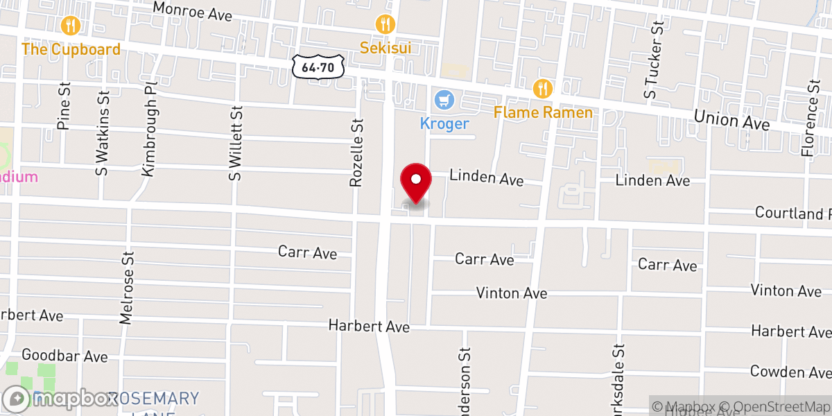 Map showing location of Grace-St. Luke's Episcopal Church