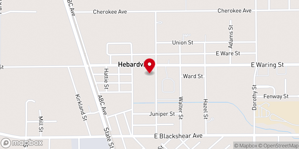 Map showing location of Waering Community Church