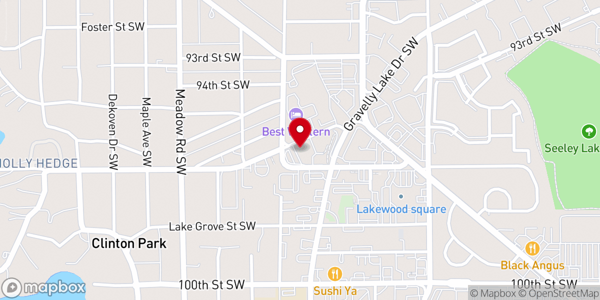 Map showing location of Lakewood United Pentecostal Church