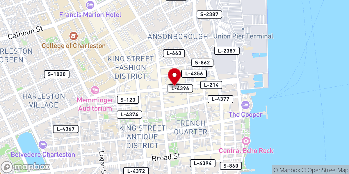 Map showing location of Market Assembly