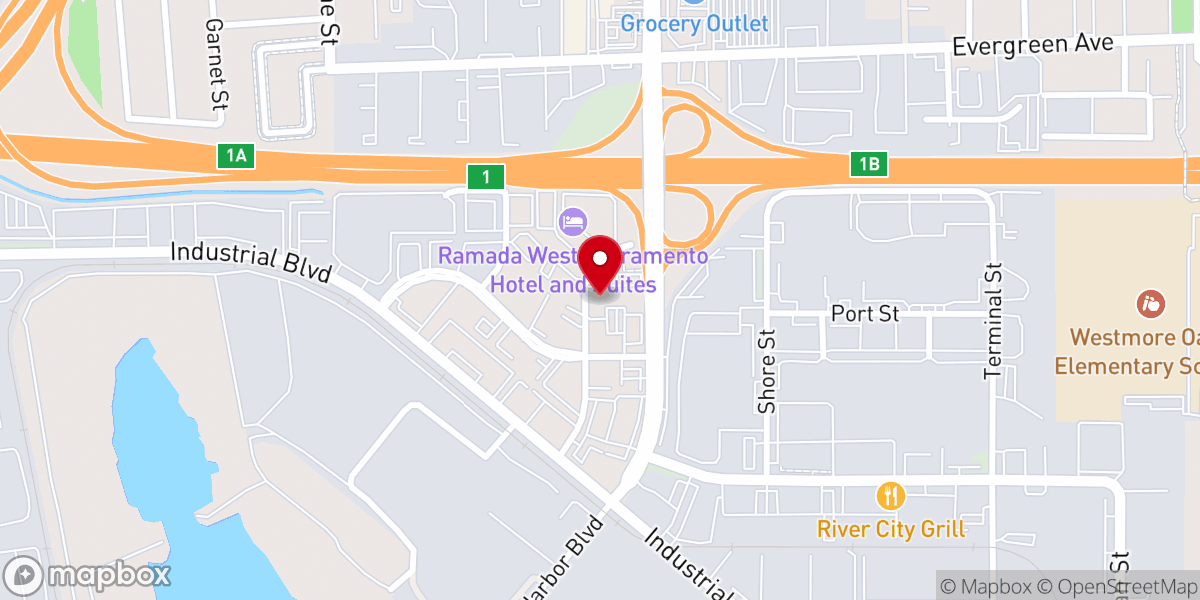 Map showing location of New Life Evangelic Center Inc