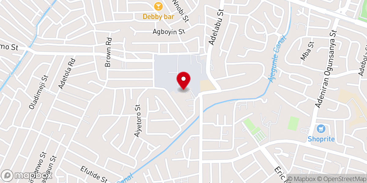 Map showing location of Christian Pentecostal Mission(CPM AGUDA)