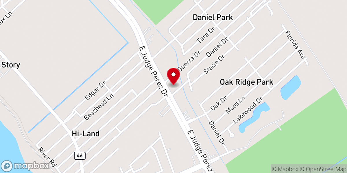 Map showing location of Celebration Church - Lower St. Bernard Campus