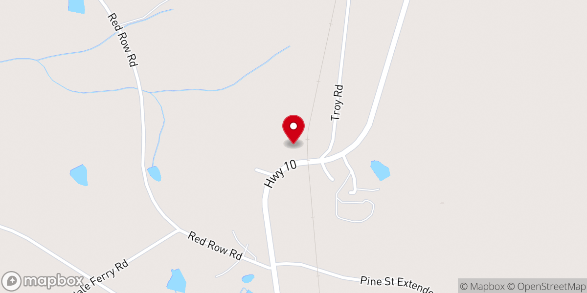 Map showing location of Shiloh A.M.E. Church