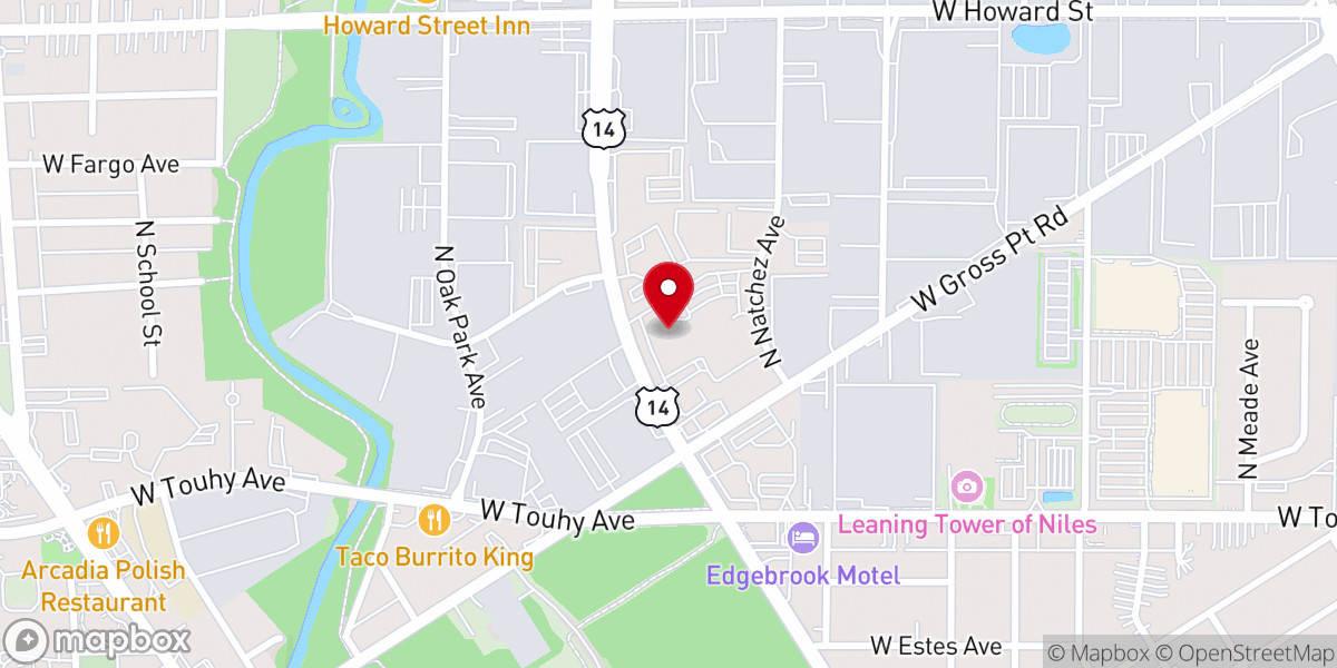 Map showing location of Bethany Romanian Independent Pentecostal Church