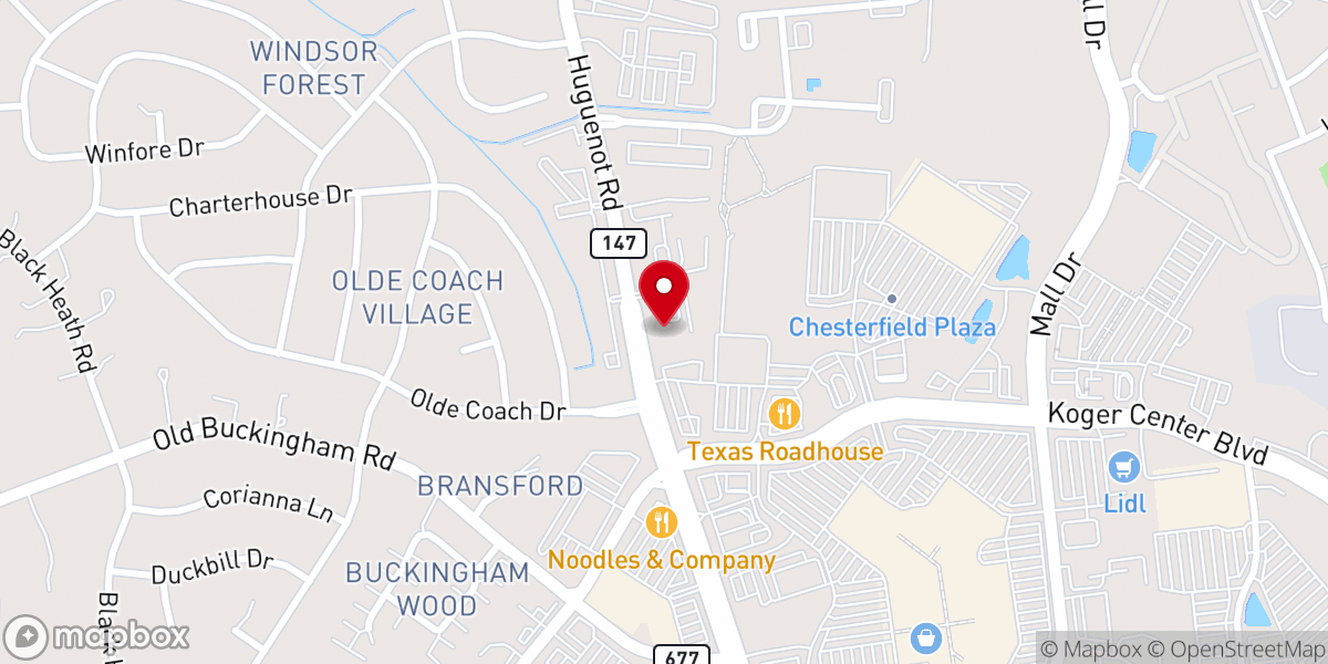 Map showing location of Messiah Christian Church
