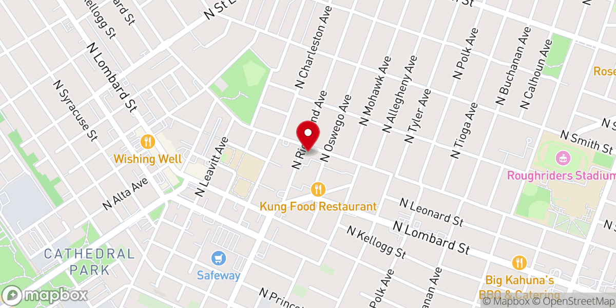 Map showing location of St Johns Church