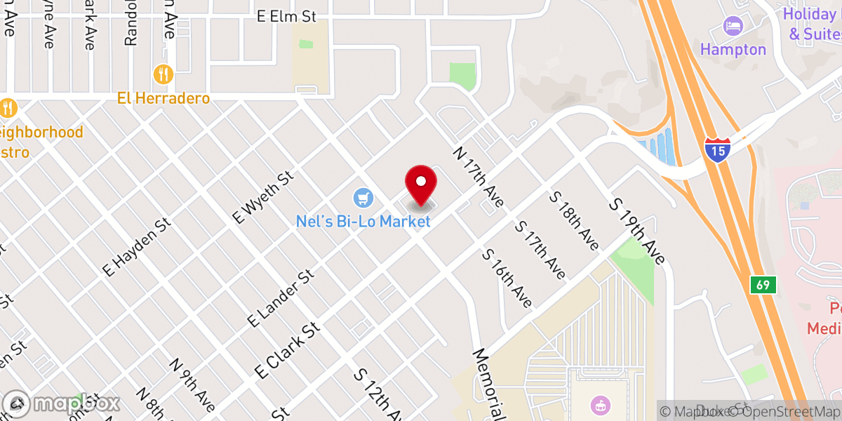 Map showing location of First United Methodist Church
