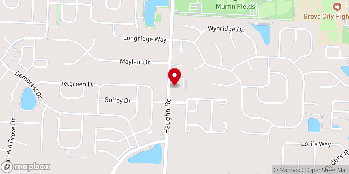 Map showing location of Trinity United Methodist Church