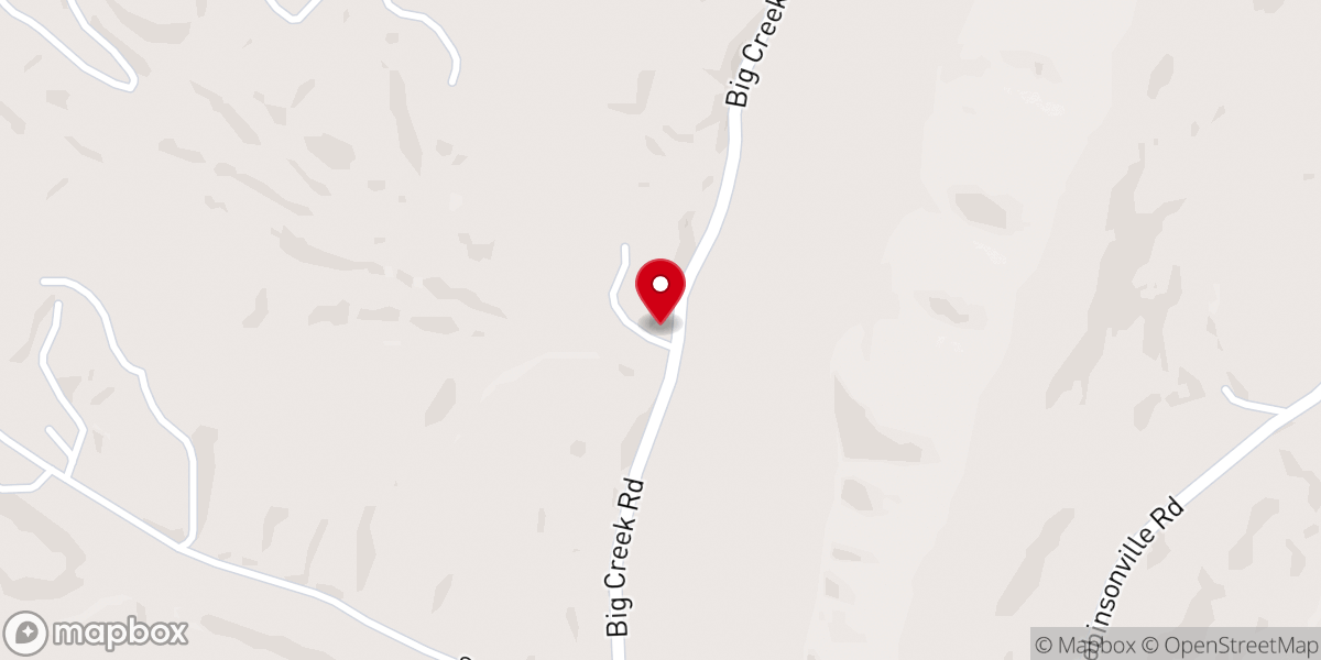 Map showing location of Bethel Christian Church