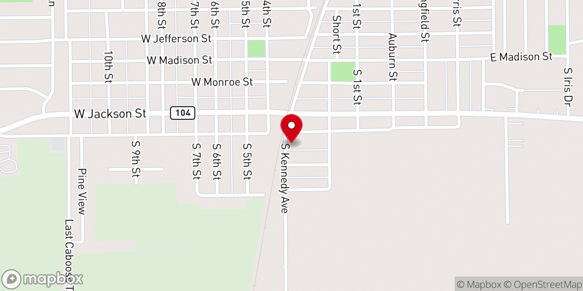 Map showing location of Cornerstone Community Church