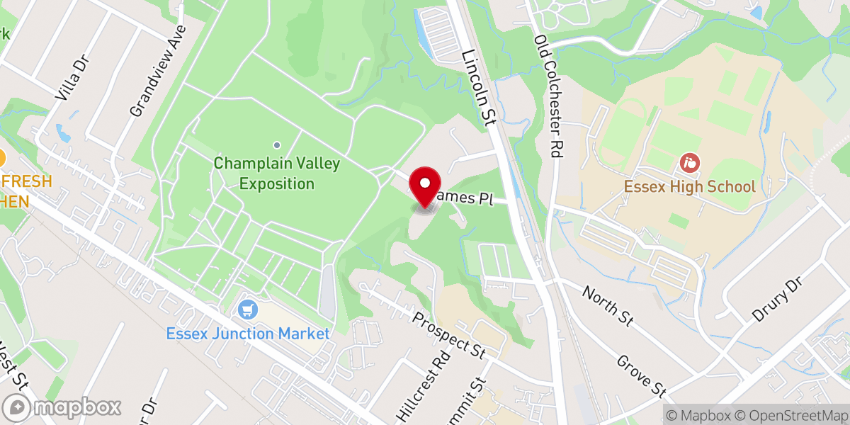 Map showing location of Saint James Episcopal Church