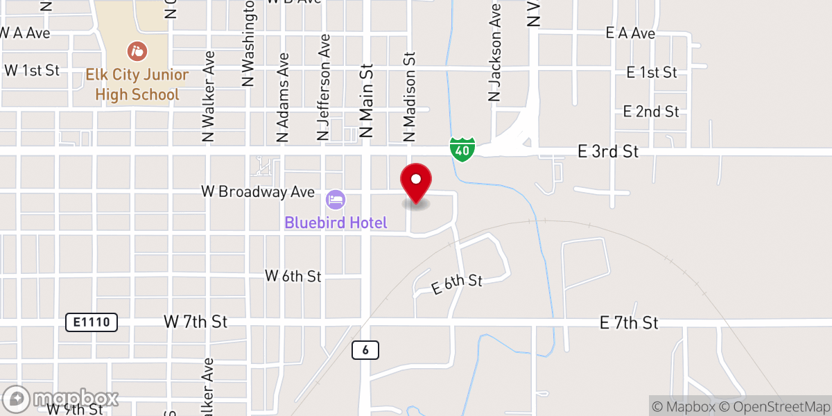 Map showing location of Erick Ministerial Alliance Association