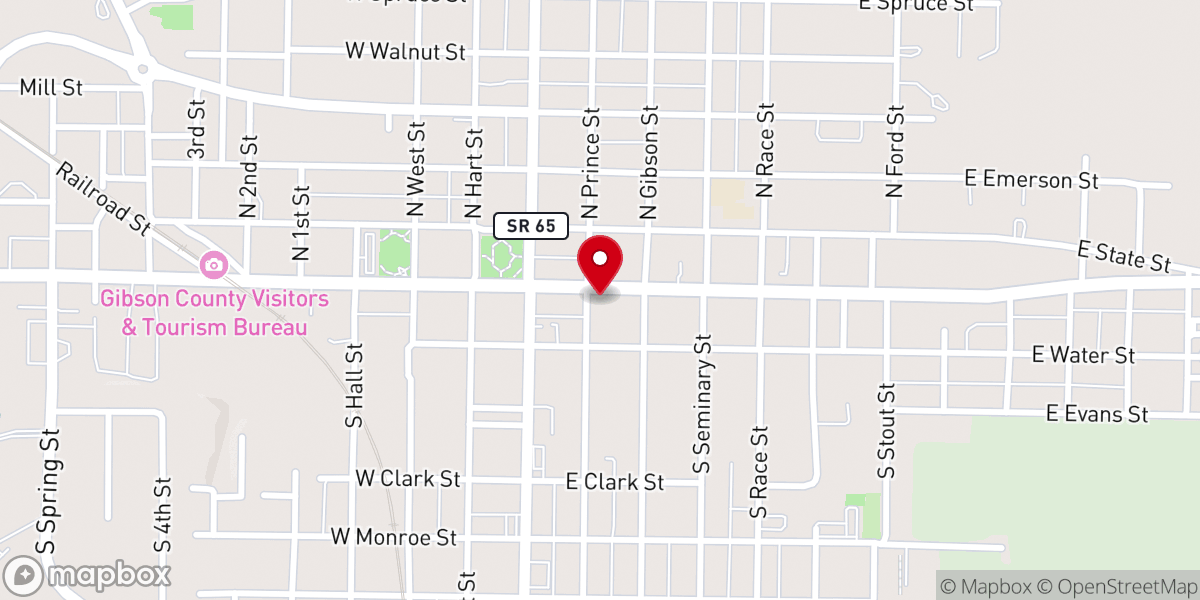 Map showing location of Grace Fellowship Church