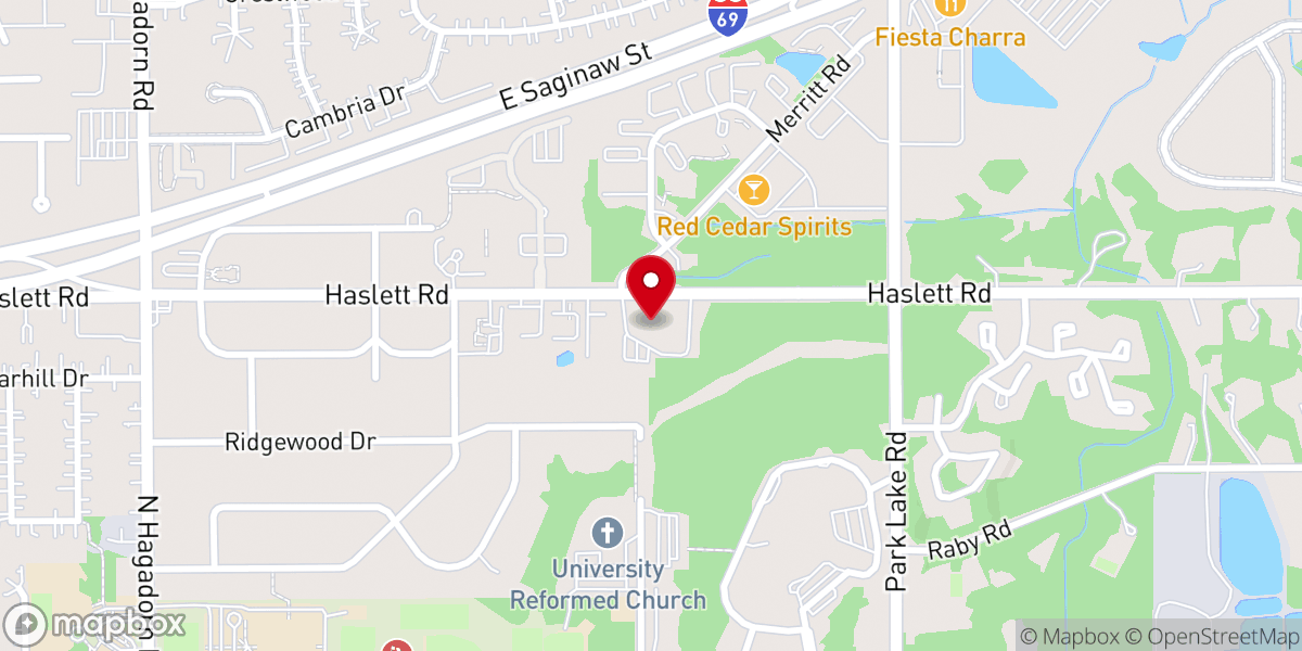 Map showing location of Ascension Lutheran Church