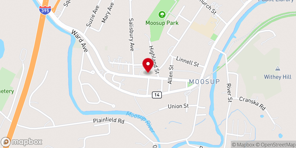 Map showing location of All Hallows Church