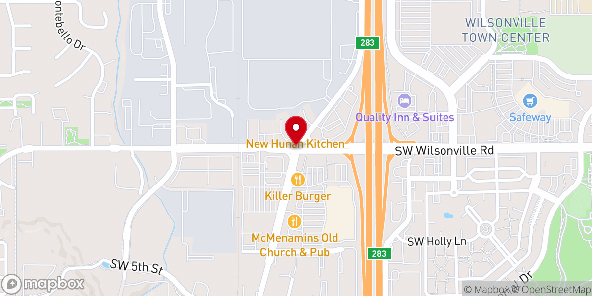 Map showing location of The Parish Wilsonville