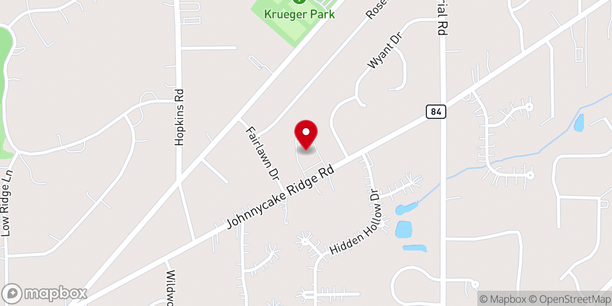 Map showing location of Trinity Church