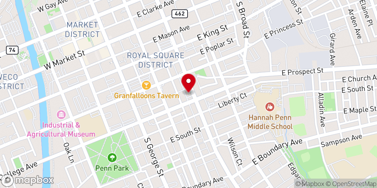Map showing location of First Spanish Assembly of God