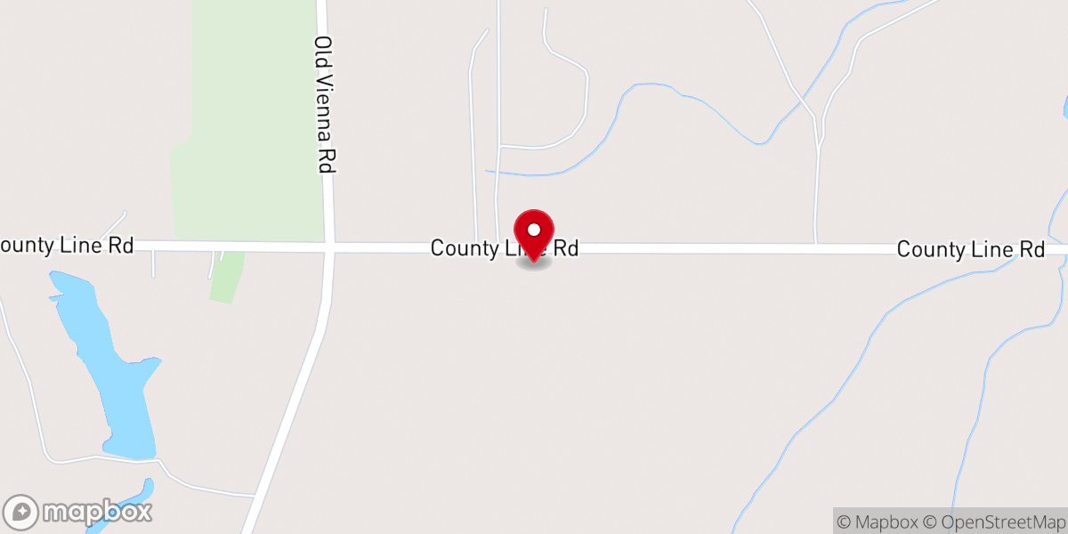 Map showing location of New Bethel Church