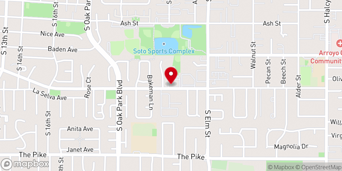 Map showing location of Landmark Missionary Baptist Church Arroyo Grande
